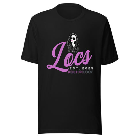 Pink Locs - Established 2024 - Black T-Shirt