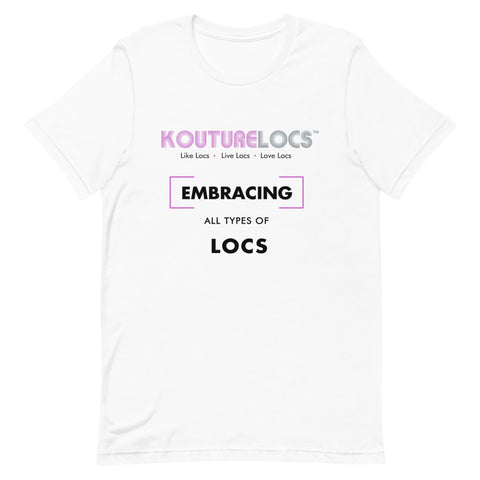 Embracing All Locs White T-shirt