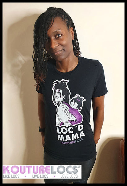 Loc'd Mama - Black T-shirt