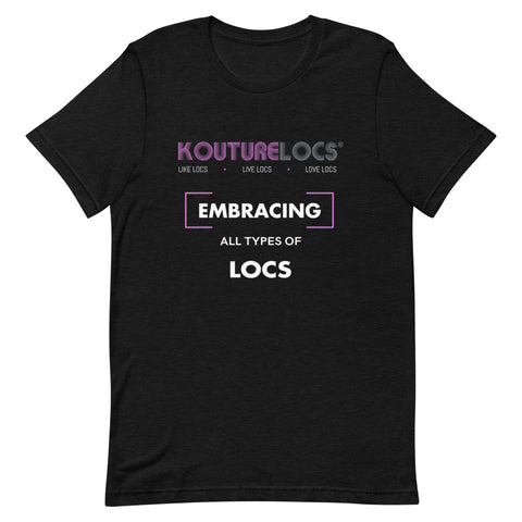 Embracing All Locs Black T-shirt