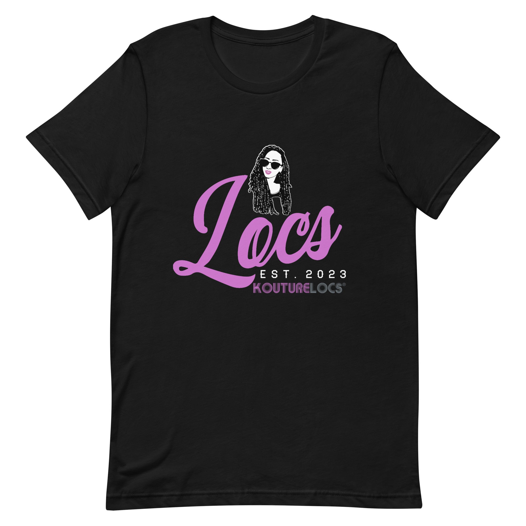 Pink Locs - Established 2023 - Black T-Shirt