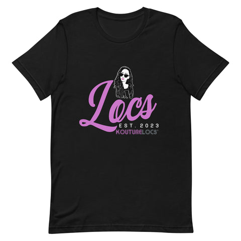 Pink Locs - Established 2023 - Black T-Shirt